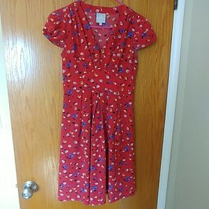 Anthropologie Hi There by Karen Walker Red Dress